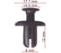 Клипса AVERS для Mazda MB45556143 10 шт. MB45556143-10 1