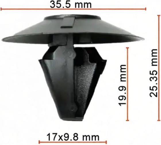 Клипса AVERS для Renault 7703077470 10 шт. 7703077470-10
