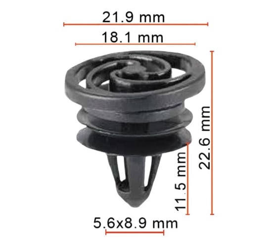 Клипса AVERS для VAG 6K0868243C 10 шт. 6K0868243C-10