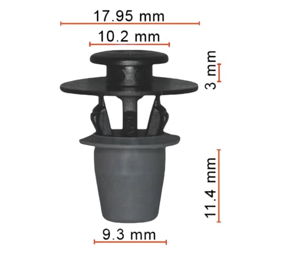 Клипса AVERS для VAG 5J0853573 10 шт. 5J0853573-10