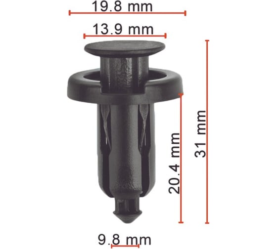 Пистон AVERS для Honda 91509S47003 10 шт. 91509S47003-10