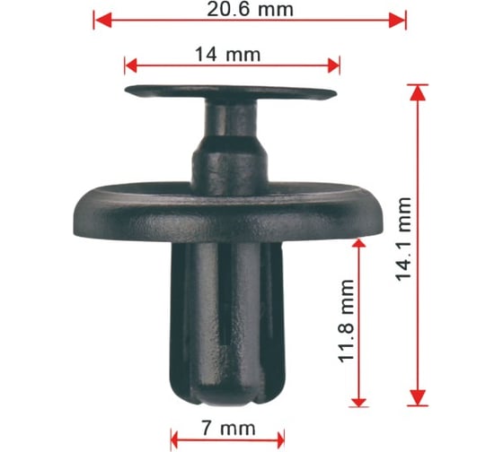 Клипса AVERS для Geely 1018004652 10 шт. 1018004652-10