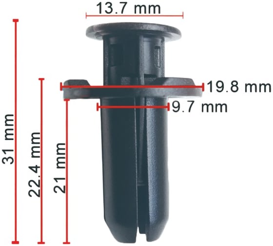 Клипса AVERS для Honda 90501SDR003 10 шт. 90501SDR003-10