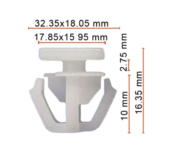 Клипса AVERS для Hyundai / KIA 87758-G2000 10 шт. 87758-G2000-10