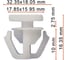 Клипса AVERS для Hyundai / KIA 87758-G2000 10 шт. 87758-G2000-10 1
