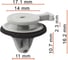 Клипса AVERS для Land Rover LR053837 10 шт. LR053837-10 1