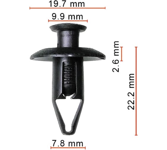 Клипса AVERS для Geely JQ694E79 10 шт. JQ694E79-10