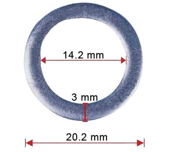 Уплотнительное кольцо AVERS для Hyundai/KIA 21513-23000 10 шт. 21513-23000-10