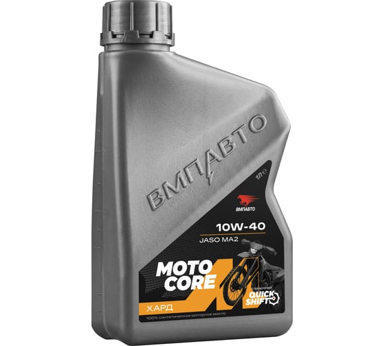 Моторное масло для мото ВМПАВТО Moto Core ХАРД 4Т 10w-40 SL МА2, канистра 1л 9354