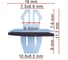 Клипса AVERS для Suzuki 7755365D10000 10 шт. 7755365D10000-10 1