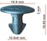 Крепеж AVERS для Honda 90674TY2A01 10 шт. 90674TY2A01-10 1