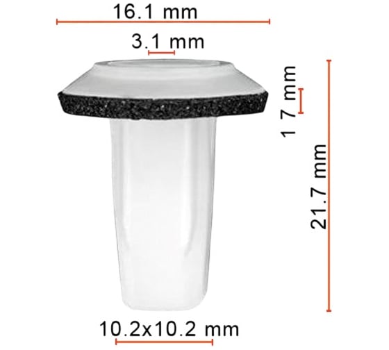 Крепеж AVERS для Land Rover RYH500840 10 шт. RYH500840-10 1