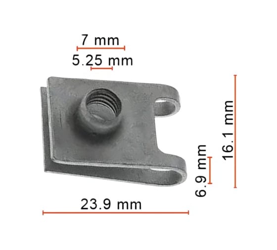 Крепеж AVERS для Mazda GS1E56496A 10 шт. GS1E56496A-10 1