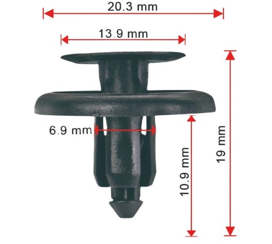 Крепеж AVERS для Mitsubishi MU000262 10 шт. MU000262-10 1