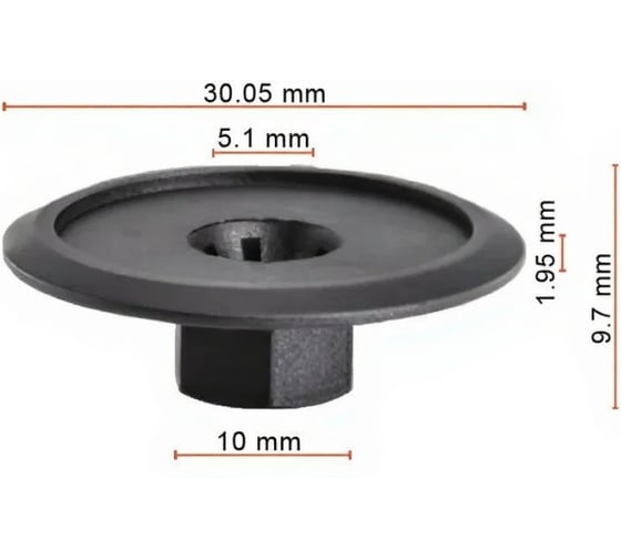 Крепеж AVERS 1355093 для Ford 1355093 10 шт. 1355093-10 1