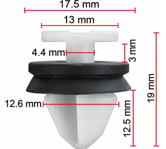 Крепеж AVERS для Hyundai / KIA 16227-50380 10 шт. 16227-50380-10