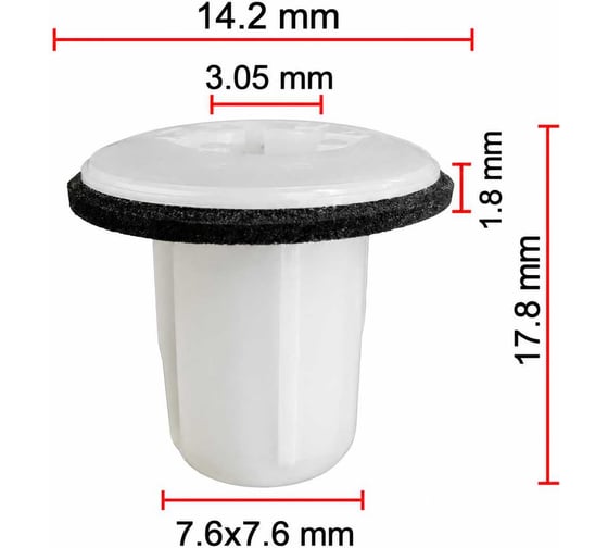 Крепеж AVERS для Hyundai / KIA 86140-21000 10 шт. 86140-21000-10