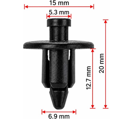 Крепеж AVERS для Hyundai / KIA 86155-22000 10 шт. 86155-22000-10
