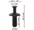 Фиксатор AVERS для Mitsubishi MR138807 10 шт. MR138807-10 1