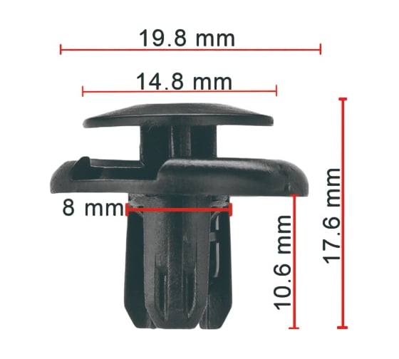 Фиксатор AVERS для Mitsubishi MR220501 10 шт. MR220501-10