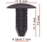 Фиксатор AVERS для Mitsubishi MR777365 10 шт. MR777365-10 1