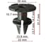 Фиксатор AVERS для BMW 07147122912 10 шт. 07147122912-10 1