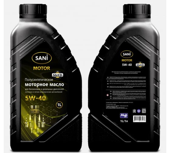Моторное масло NORD SANI MOTOR 5W-40 1 л SANL009