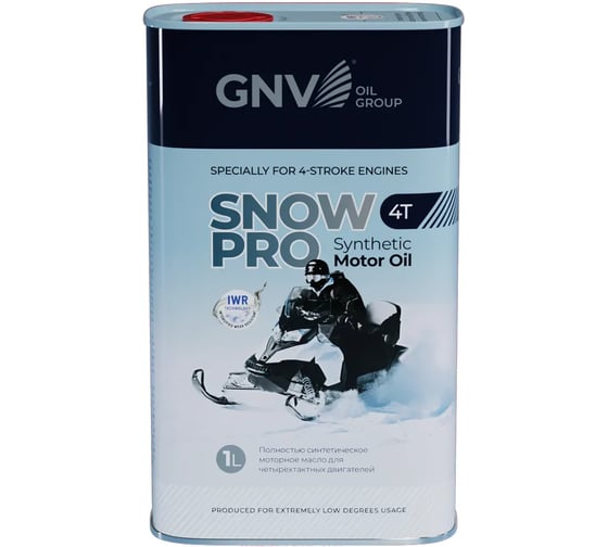 Моторное масло GNV SNOW PRO 4T для 4-тактной техники, 1 л, GSP4T121116201654040001