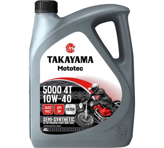 Масло Takayama Mototec 5000 4T 10W-40 SM MA2 4л 101407