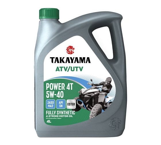 Масло Takayama ATV/UTV Power 4T 5W-40 SN MA2 4л 103485