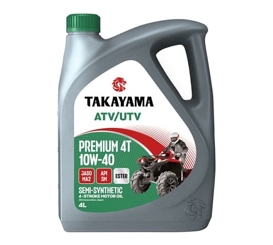 Масло Takayama ATV/UTV Premium 4T 10W-40 SM MA2 4л 3102496