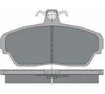 Тормозные колодки 4 шт для GAZ/HONDA/ROVER SCT SP187