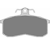 Тормозные колодки 4 шт для LADA Granta/Kalina/Priora/Samara/VAZ 2110-113 SCT SP101