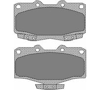 Тормозные колодки 4 шт для SUBARU/TOYOTA/VW SCT SP160