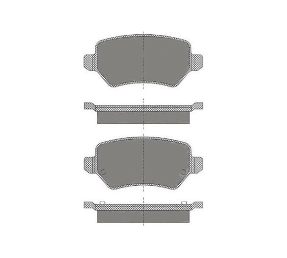 Тормозные колодки 4 шт для HYUNDAI/KIA/OPEL/TOYOTA/VAUXHALL SCT SP494 1