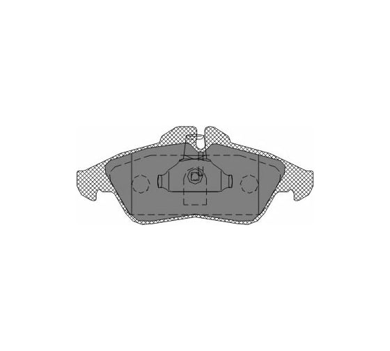 Тормозные колодки 4 шт для MERCEDES-BENZ/VW SCT SP177 1
