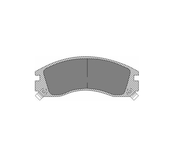 Тормозные колодки 4 шт для CITROEN/MITSUBISHI/PEUGEOT SCT SP171