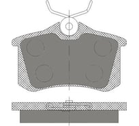 Тормозные колодки 4 шт для AUDI/CITROEN/PEUGEOT/RENAULT/SEAT/SKODA/VW SCT SP674