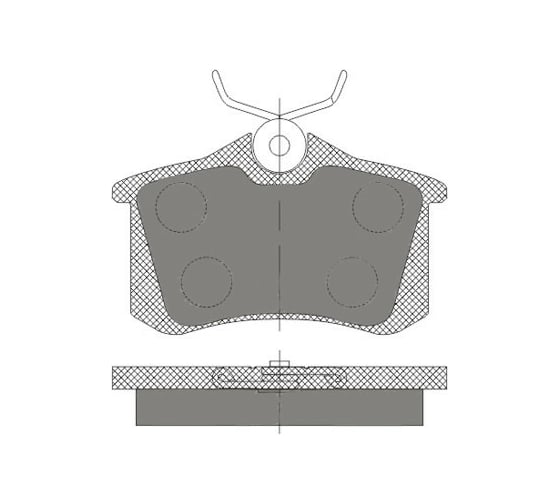 Тормозные колодки 4 шт для AUDI/CITROEN/PEUGEOT/RENAULT/SEAT/SKODA/VW SCT SP674 1