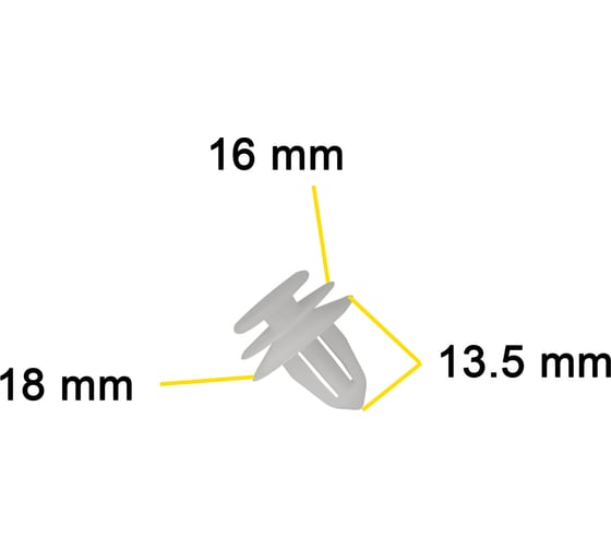 Автокрепеж для Infiniti/Nissan 10 шт 155330001 КрепАвто 1694