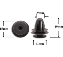 Автокрепеж для Acura/Honda 10 шт 91560S7A003, 91560SP0003 КрепАвто 0257