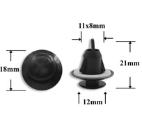 Автокрепеж для Lexus/Toyota 10 шт 7549360020 КрепАвто 0303