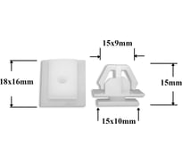 Автокрепеж для Hyundai/Kia 10 шт 330170021, K7955706000, 7955706000 КрепАвто 0291