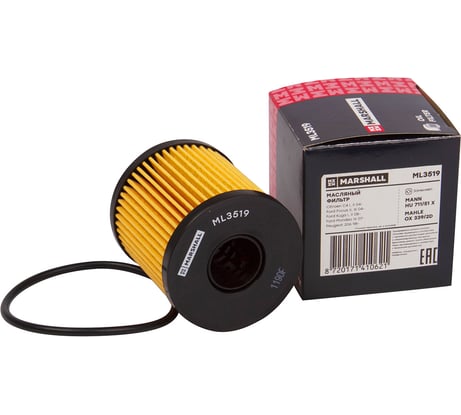 Фильтр масляный Citroen C4 I, II 04-, Ford Focus II, III 04- / Kuga I, II 08- / Mondeo IV MARSHALL ML3519