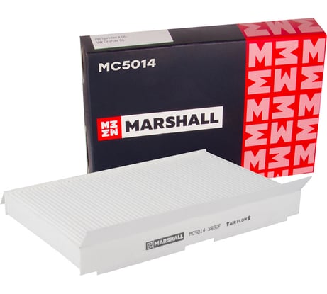 Фильтр салонный Citroen C3 I 01- / C4 I, II 04-, Peugeot 307 01- / 308 07- / 408- MARSHALL MC5014