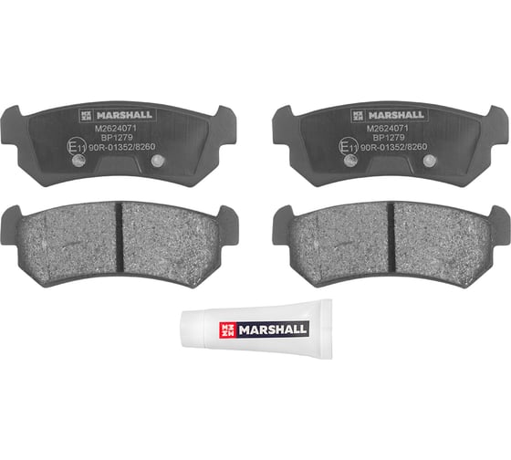 Тормозные колодки дисковые задние Chevrolet Lacetti 05-, Daewoo Nubira 00-, Gentra 13- MARSHALL M2624071 1