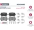 Тормозные колодки дисковые задние Audi A6 C6 05-, Q3 8U 11-, VW Passat B6, B7 05- MARSHALL M2624483 2