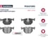 Тормозные колодки дисковые задние BMW 3 E46 99-, 7 E38 94-, X3 E83 04-, X5 E53 00- MARSHALL M2621282 2