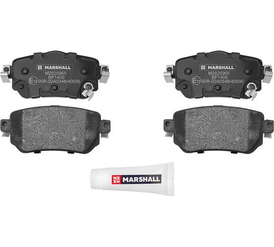 Тормозные колодки дисковые задние Nissan Qashqai II 13-, X-Trail III 13-, Kadjar 15- MARSHALL M2625965 1