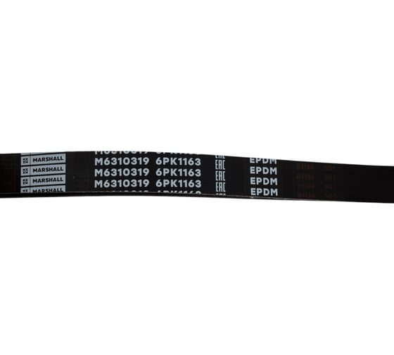 Ремень поликлиновой 6PK1163 Citroen Jumper II 06-, Fiat Ducato III 06-, Nissan Qashqai II MARSHALL M6310319